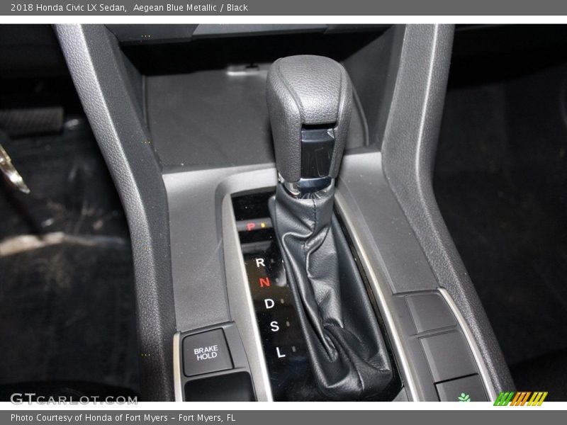 Aegean Blue Metallic / Black 2018 Honda Civic LX Sedan