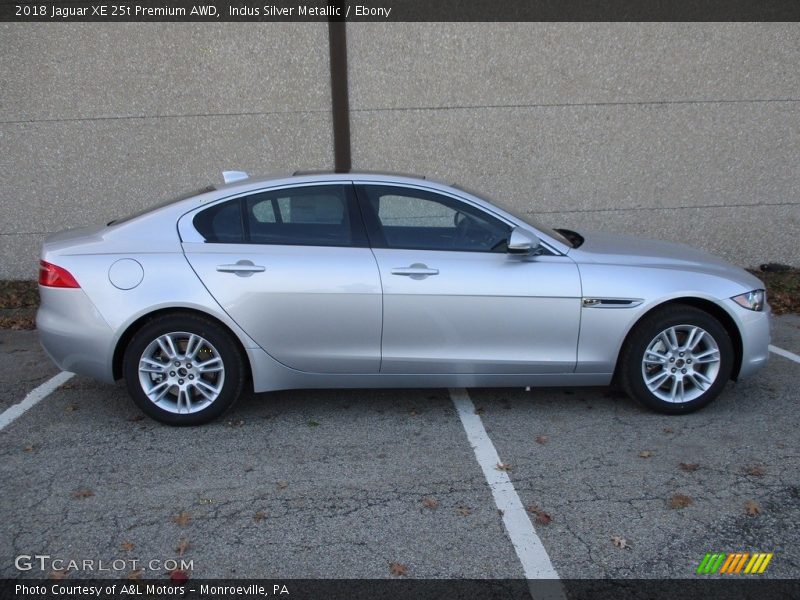 Indus Silver Metallic / Ebony 2018 Jaguar XE 25t Premium AWD