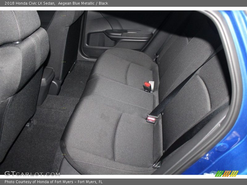 Aegean Blue Metallic / Black 2018 Honda Civic LX Sedan