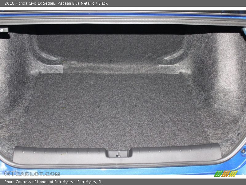 Aegean Blue Metallic / Black 2018 Honda Civic LX Sedan