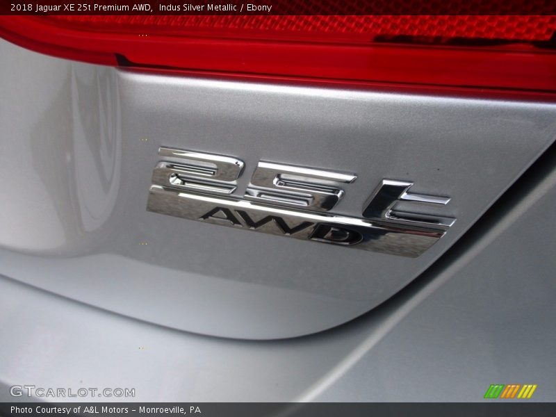 Indus Silver Metallic / Ebony 2018 Jaguar XE 25t Premium AWD
