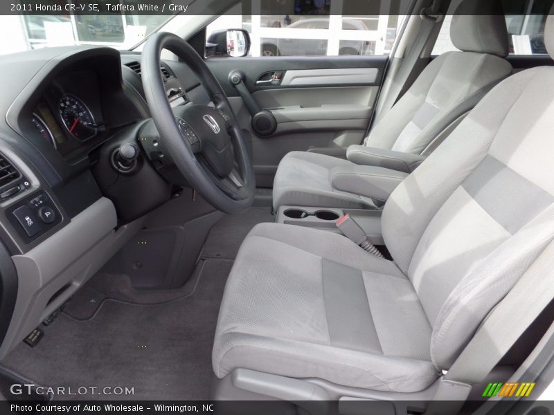 Taffeta White / Gray 2011 Honda CR-V SE