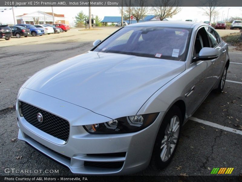 Indus Silver Metallic / Ebony 2018 Jaguar XE 25t Premium AWD