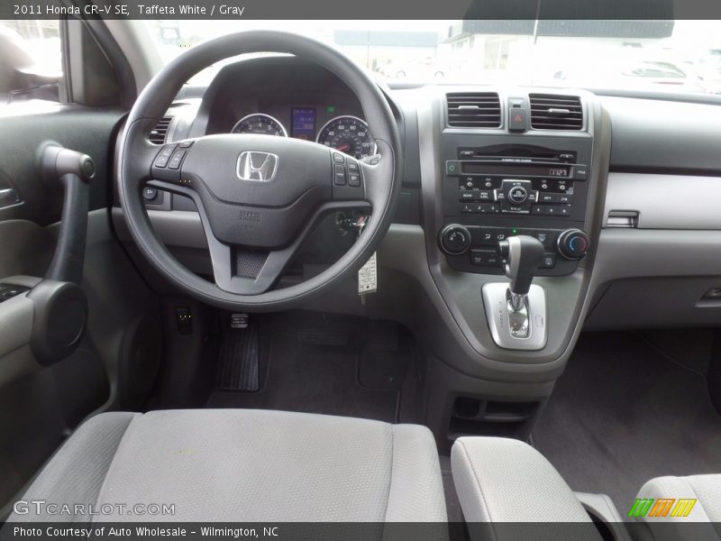 Taffeta White / Gray 2011 Honda CR-V SE