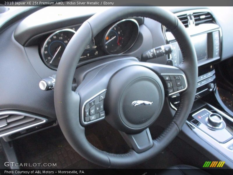 Indus Silver Metallic / Ebony 2018 Jaguar XE 25t Premium AWD