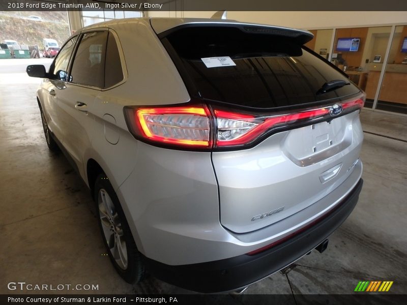Ingot Silver / Ebony 2018 Ford Edge Titanium AWD