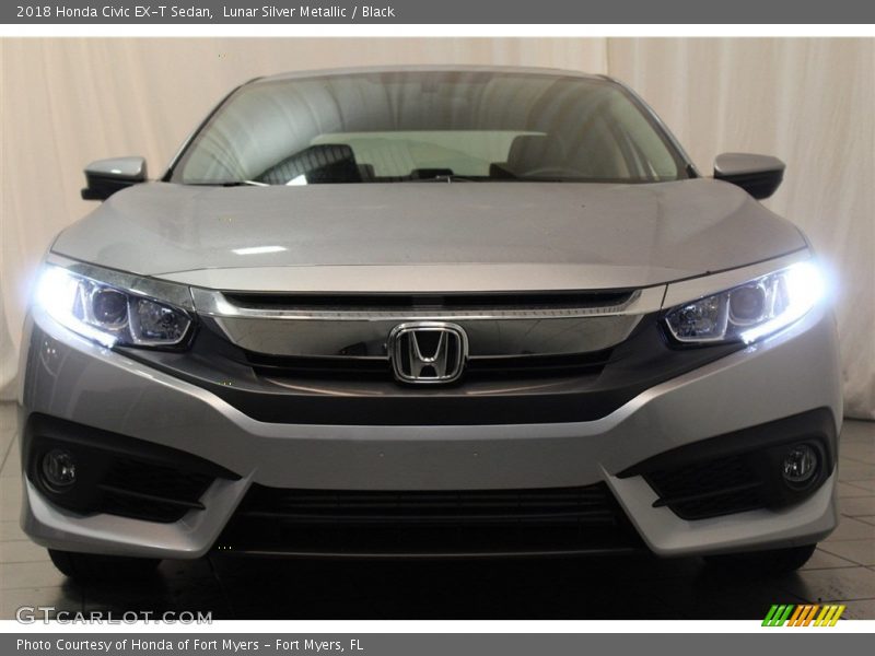 Lunar Silver Metallic / Black 2018 Honda Civic EX-T Sedan