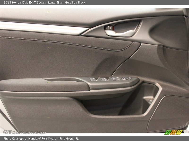 Lunar Silver Metallic / Black 2018 Honda Civic EX-T Sedan