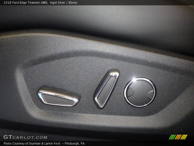 Ingot Silver / Ebony 2018 Ford Edge Titanium AWD