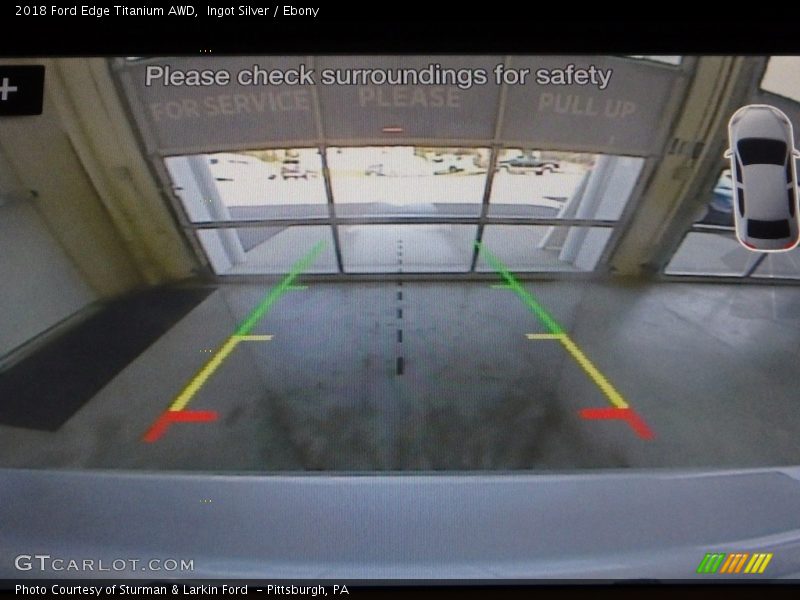 Ingot Silver / Ebony 2018 Ford Edge Titanium AWD