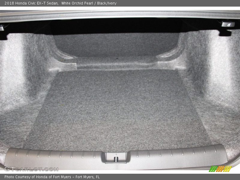 White Orchid Pearl / Black/Ivory 2018 Honda Civic EX-T Sedan