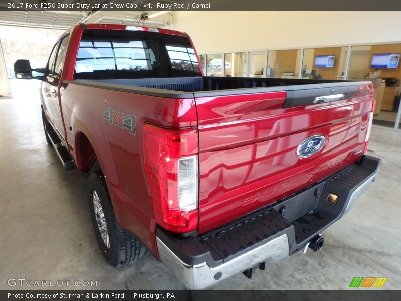 Ruby Red / Camel 2017 Ford F250 Super Duty Lariat Crew Cab 4x4