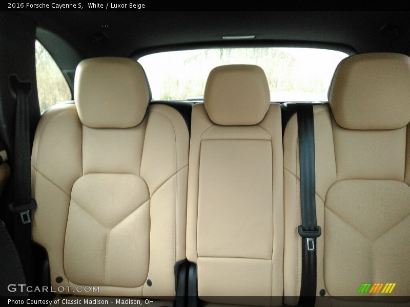 White / Luxor Beige 2016 Porsche Cayenne S