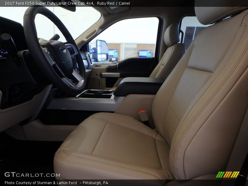 Ruby Red / Camel 2017 Ford F250 Super Duty Lariat Crew Cab 4x4