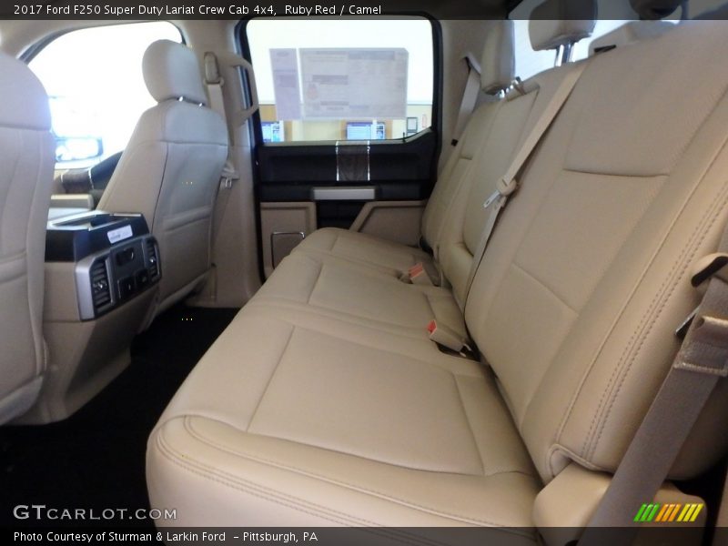 Ruby Red / Camel 2017 Ford F250 Super Duty Lariat Crew Cab 4x4