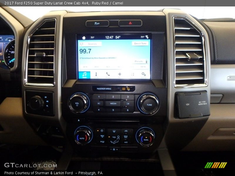 Ruby Red / Camel 2017 Ford F250 Super Duty Lariat Crew Cab 4x4