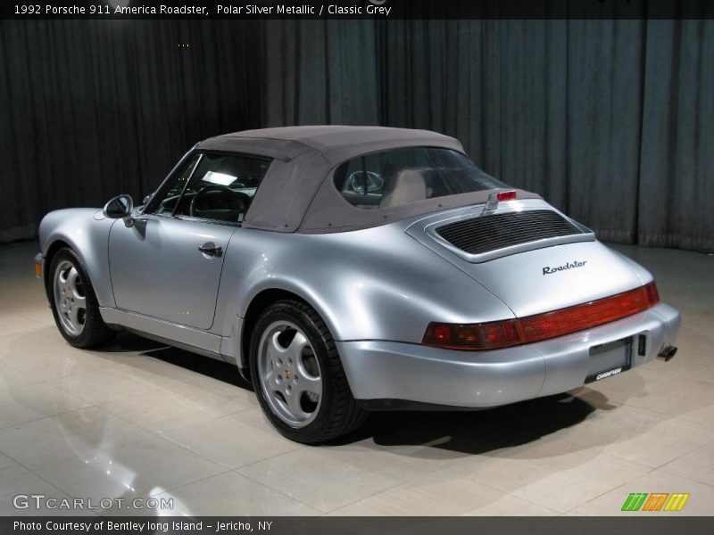 Polar Silver Metallic / Classic Grey 1992 Porsche 911 America Roadster