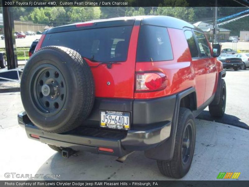 Custom Pearl Orange / Dark Charcoal 2007 Toyota FJ Cruiser 4WD