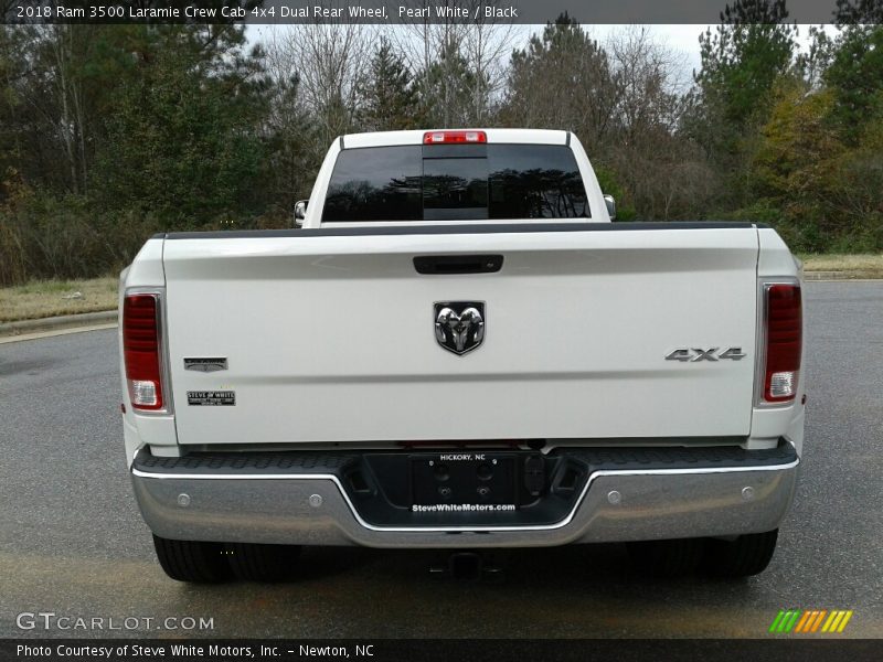 Pearl White / Black 2018 Ram 3500 Laramie Crew Cab 4x4 Dual Rear Wheel