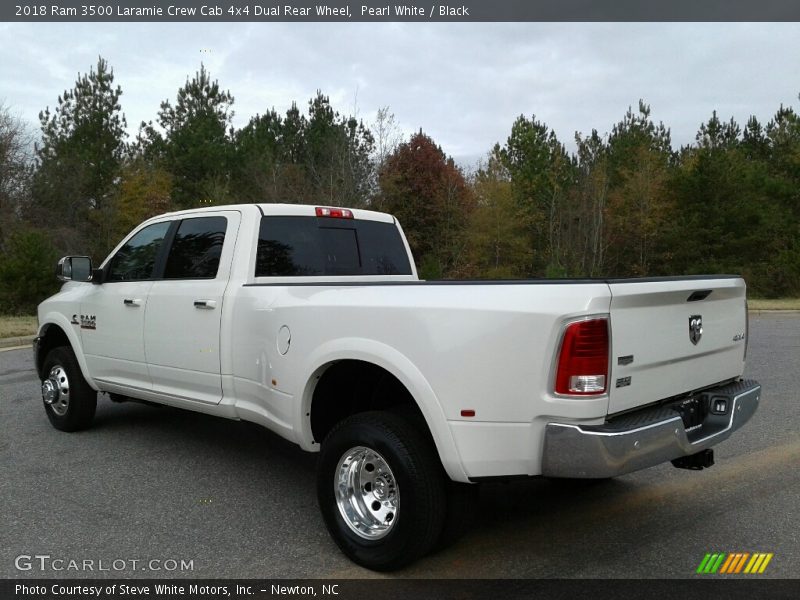 Pearl White / Black 2018 Ram 3500 Laramie Crew Cab 4x4 Dual Rear Wheel