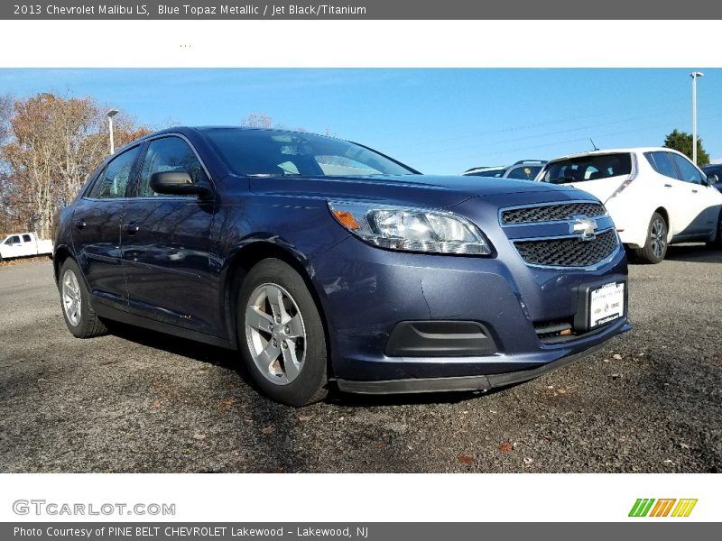 Blue Topaz Metallic / Jet Black/Titanium 2013 Chevrolet Malibu LS