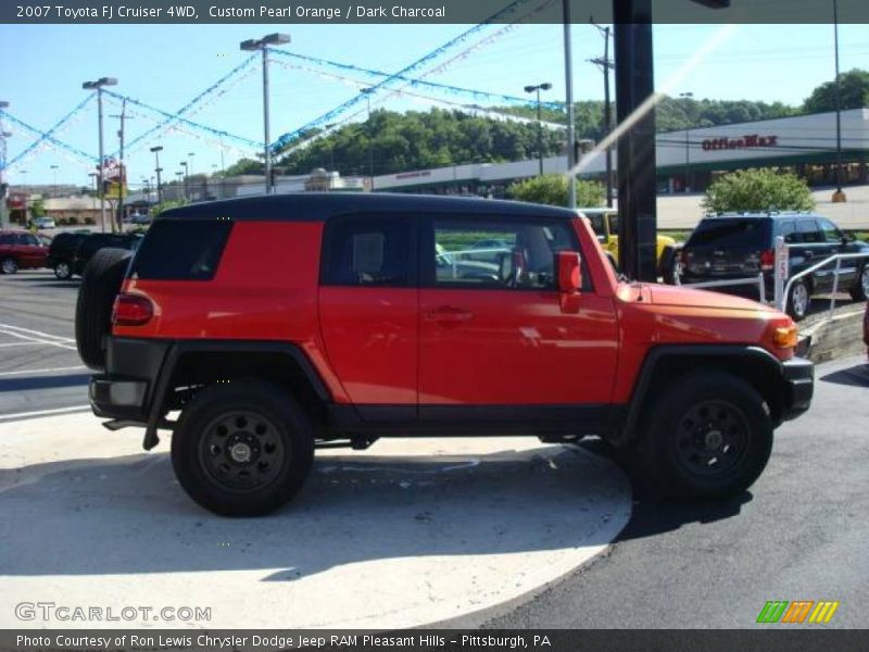 Custom Pearl Orange / Dark Charcoal 2007 Toyota FJ Cruiser 4WD
