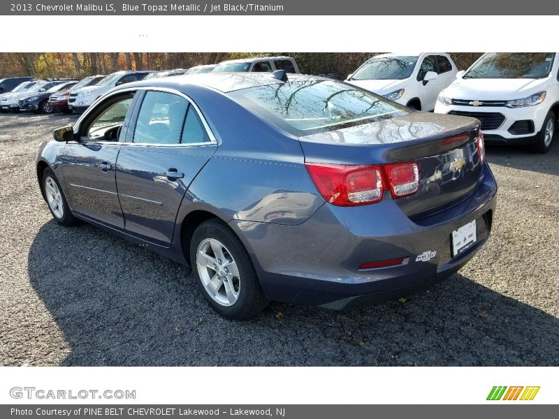 Blue Topaz Metallic / Jet Black/Titanium 2013 Chevrolet Malibu LS