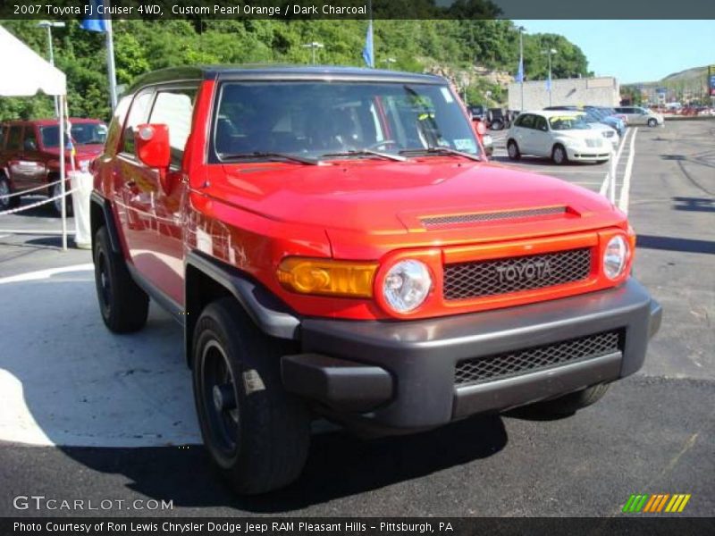 Custom Pearl Orange / Dark Charcoal 2007 Toyota FJ Cruiser 4WD