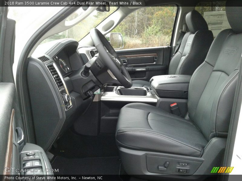 Front Seat of 2018 3500 Laramie Crew Cab 4x4 Dual Rear Wheel