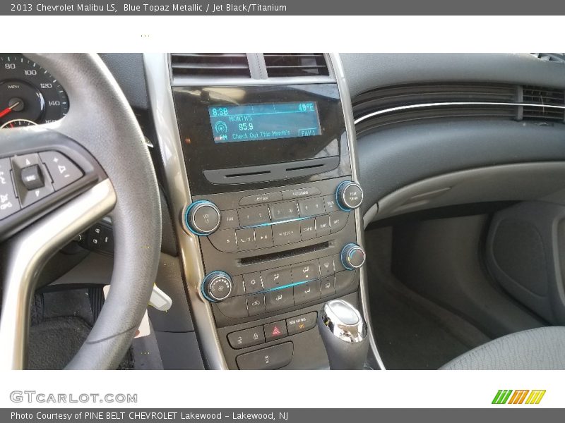 Blue Topaz Metallic / Jet Black/Titanium 2013 Chevrolet Malibu LS