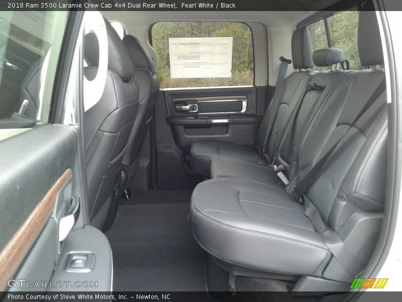 Rear Seat of 2018 3500 Laramie Crew Cab 4x4 Dual Rear Wheel