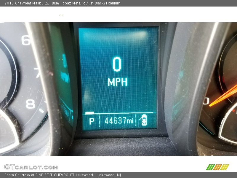 Blue Topaz Metallic / Jet Black/Titanium 2013 Chevrolet Malibu LS