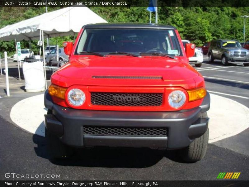 Custom Pearl Orange / Dark Charcoal 2007 Toyota FJ Cruiser 4WD