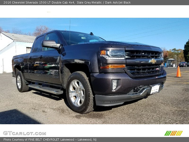 Slate Grey Metallic / Dark Ash/Jet Black 2016 Chevrolet Silverado 1500 LT Double Cab 4x4
