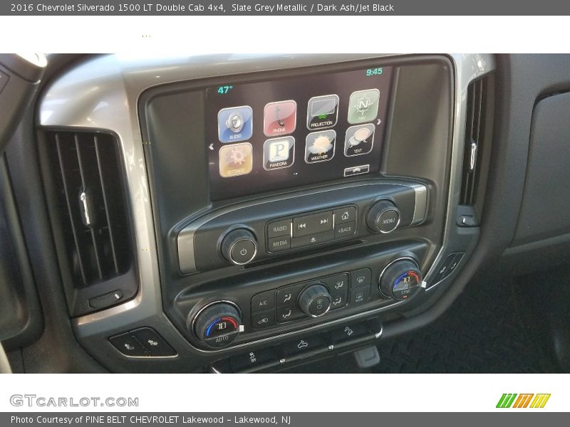 Slate Grey Metallic / Dark Ash/Jet Black 2016 Chevrolet Silverado 1500 LT Double Cab 4x4