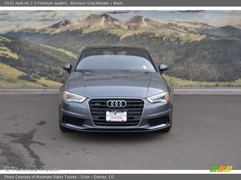 Monsoon Gray Metallic / Black 2015 Audi A3 2.0 Premium quattro