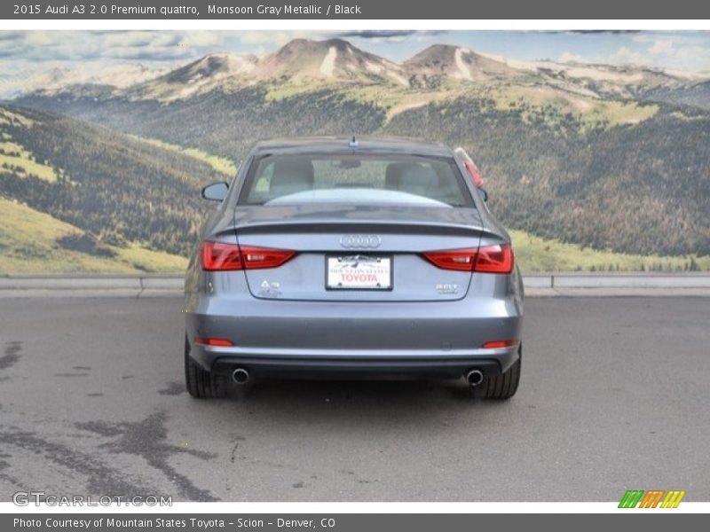 Monsoon Gray Metallic / Black 2015 Audi A3 2.0 Premium quattro