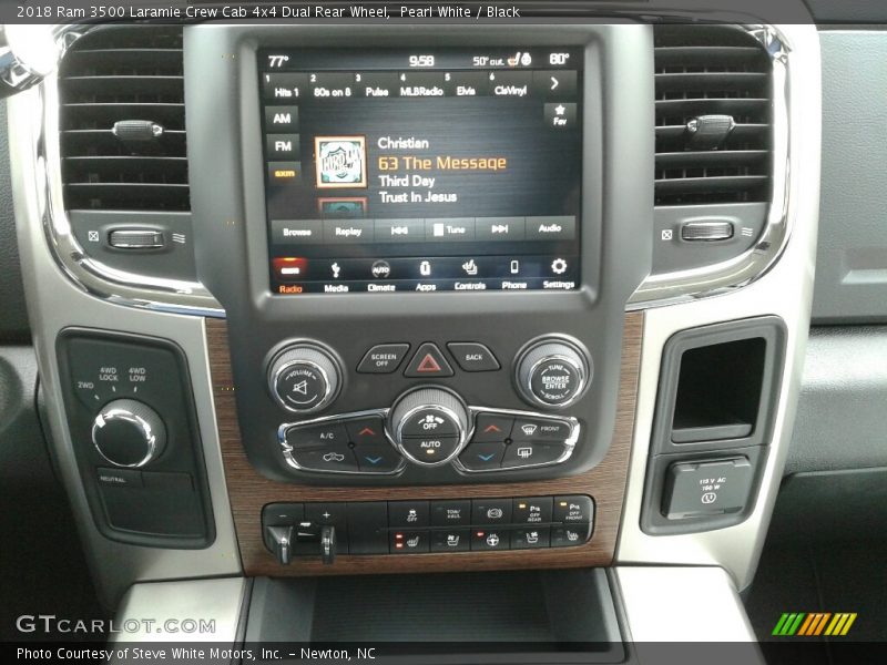 Controls of 2018 3500 Laramie Crew Cab 4x4 Dual Rear Wheel