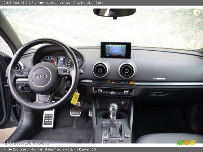 Monsoon Gray Metallic / Black 2015 Audi A3 2.0 Premium quattro