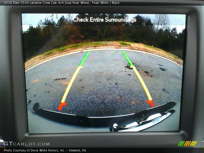 Pearl White / Black 2018 Ram 3500 Laramie Crew Cab 4x4 Dual Rear Wheel