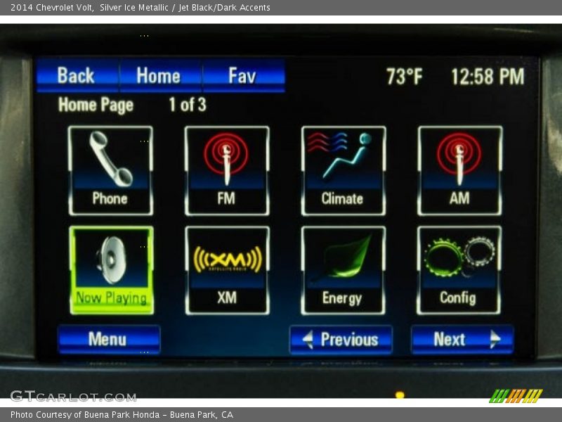 Silver Ice Metallic / Jet Black/Dark Accents 2014 Chevrolet Volt