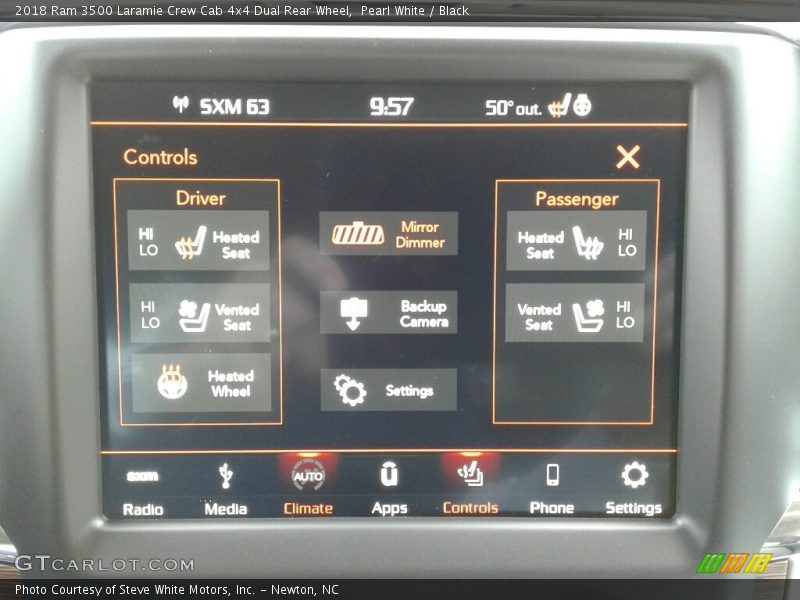 Pearl White / Black 2018 Ram 3500 Laramie Crew Cab 4x4 Dual Rear Wheel