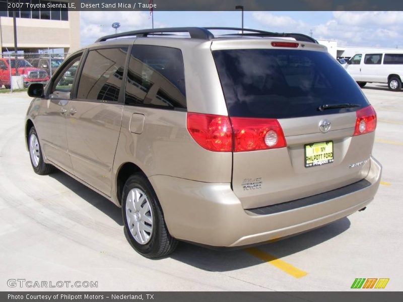 Desert Sand Mica / Taupe 2007 Toyota Sienna LE