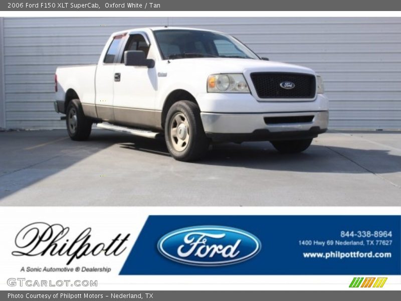 Oxford White / Tan 2006 Ford F150 XLT SuperCab