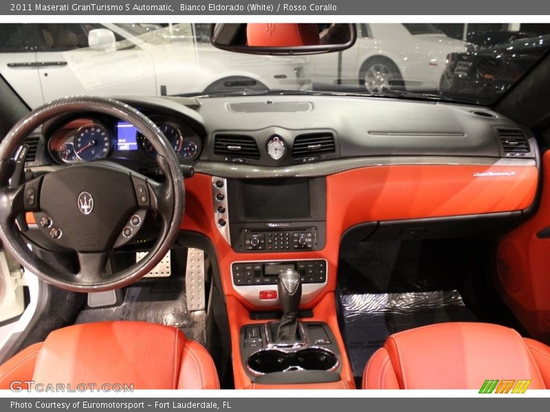 Bianco Eldorado (White) / Rosso Corallo 2011 Maserati GranTurismo S Automatic