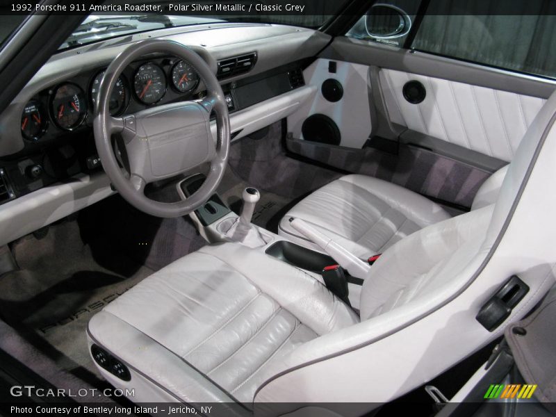 Polar Silver Metallic / Classic Grey 1992 Porsche 911 America Roadster