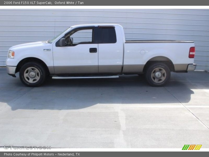 Oxford White / Tan 2006 Ford F150 XLT SuperCab