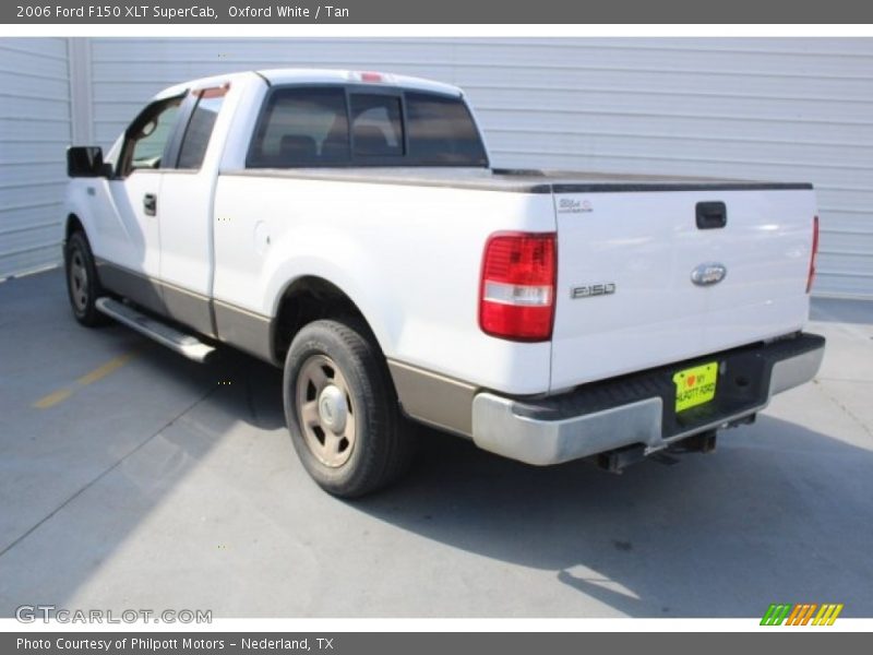 Oxford White / Tan 2006 Ford F150 XLT SuperCab