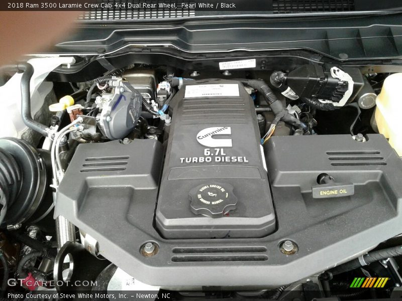  2018 3500 Laramie Crew Cab 4x4 Dual Rear Wheel Engine - 6.7 Liter OHV 24-Valve Cummins Turbo-Diesel Inline 6 Cylinder