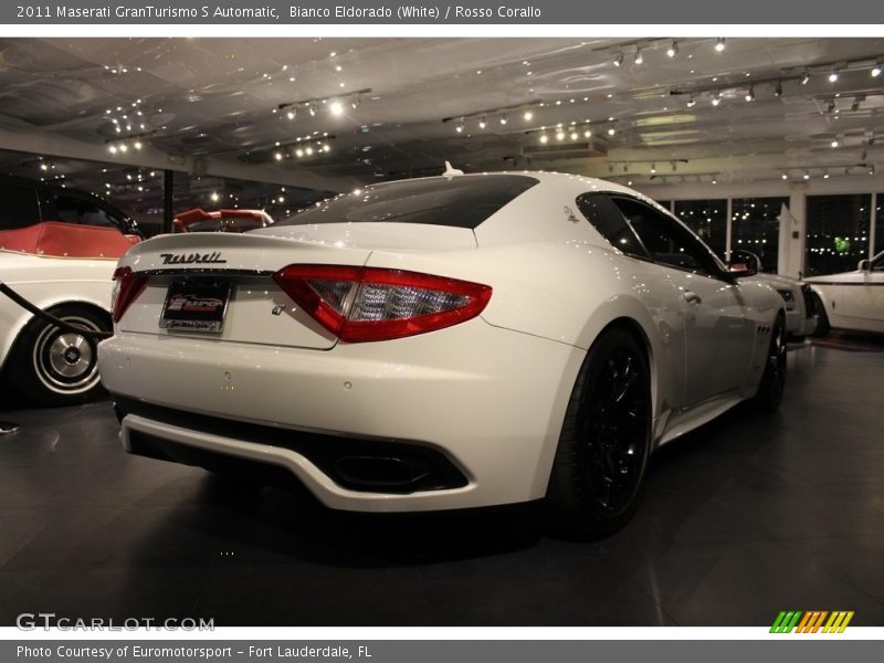 Bianco Eldorado (White) / Rosso Corallo 2011 Maserati GranTurismo S Automatic